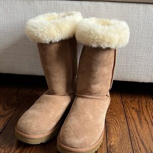 Classic II Genuine Shearling Lined Boot (Women) Chestnut